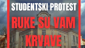 Protest "Ruke su vam krvave" Protest "Ruke su vam krvave"